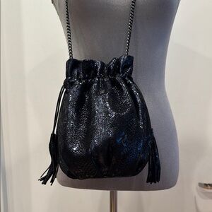 Repetto Black Mini Bag with Chain Strap